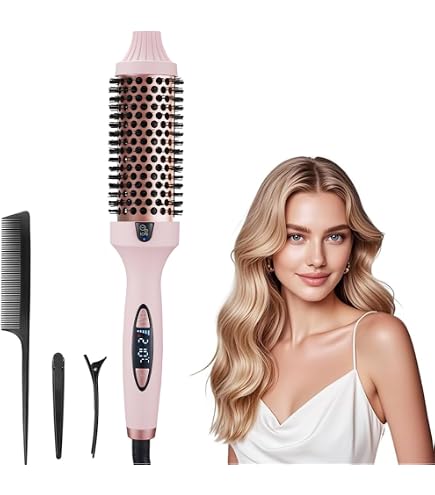 amika blowout babe thermal brush - hot brush for hair styling with